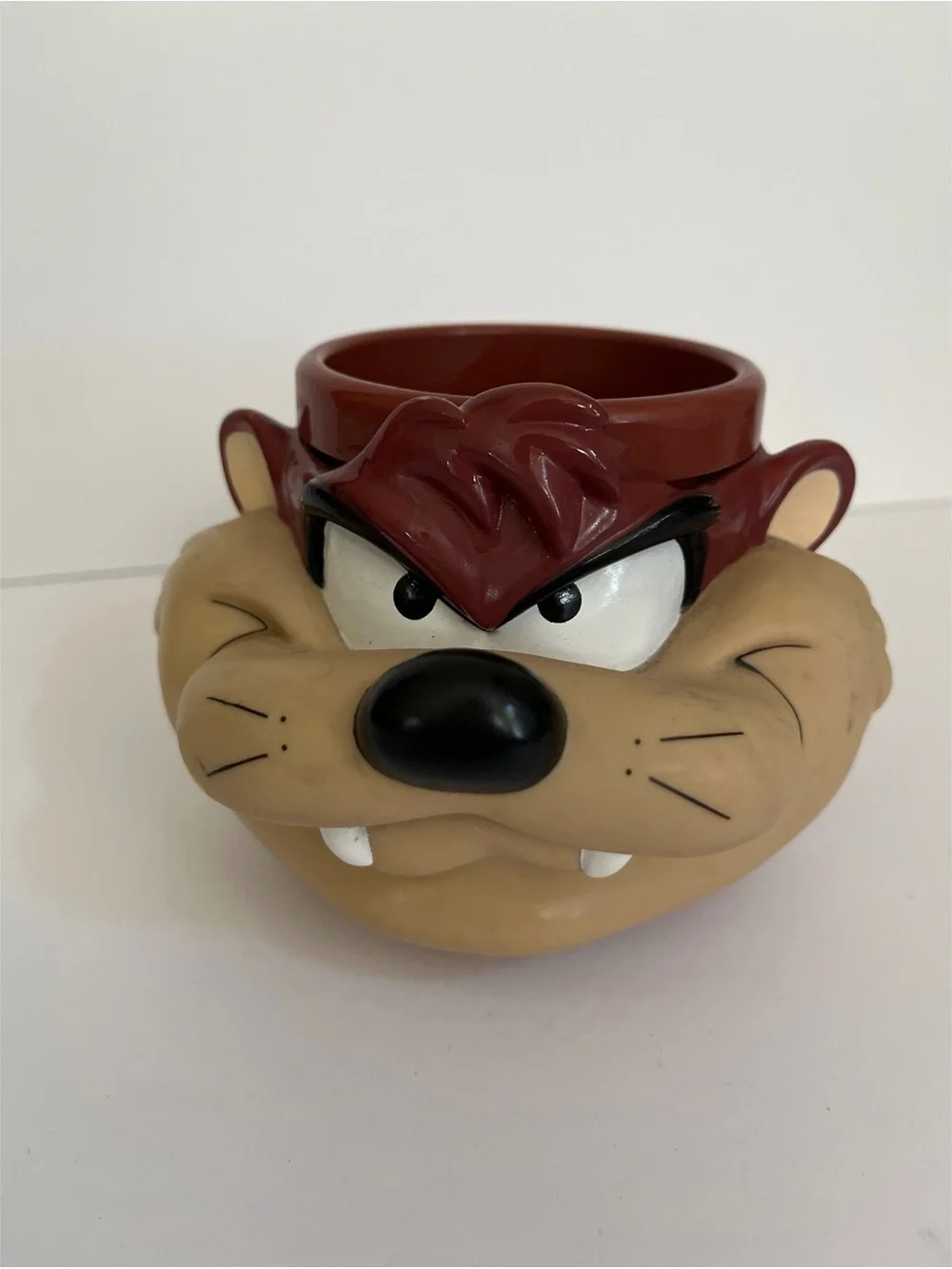 Vintage Looney Tunes Tasmanian Devil 3D Plastic Mug